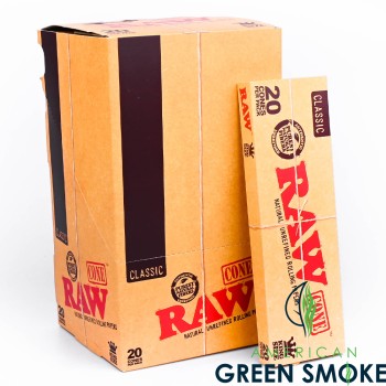 RAW CLASSIC PRE-ROLL CONE KING SIZE 20 PACK/DISPLAY  (MSRP $4.99 EACH)