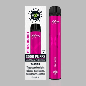 POP HIT EXTRA DISPOSABLE DEVICE 7ML 5% TFN 3000 PUFFS (MSRP $19.99 EACH)