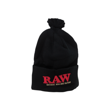 RAW X ROLLING PAPERS POMPOM HATS (MSRP $21.99)