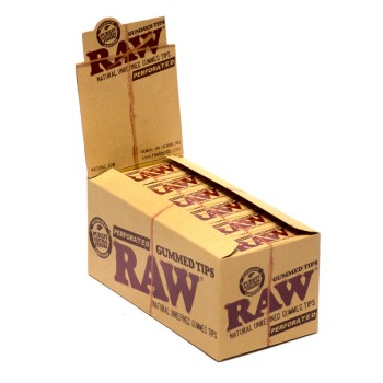 RAW PERFORATED GUMMED TIPS  ( 24CT/ BOX ) ( MSRP $1.99 EACH )