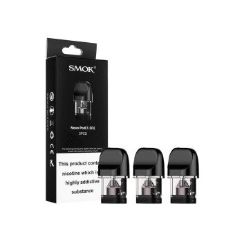 NOVO BY SMOK  REFILLABLE REPLACEMENT PODS 2ML - PK OF 3 ( MSRP $14.99 EACH 3PK)