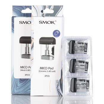 MICO BY SMOK REFILLABLE REPLACEMENT PODS  1.7ML - PK  OF 3 ( MSRP $11.99 EACH )
