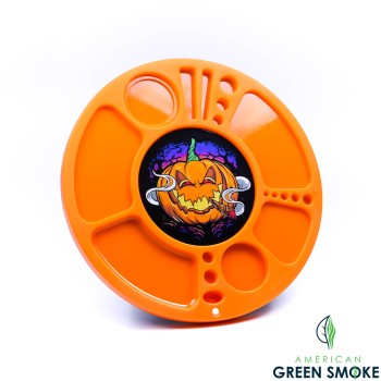 ASSORTED COLOR ROTATING ROUND LED ROLLING TRAY (MSRP $49.99 EACH)