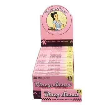 BLAZY SUSAN PINK ROLLING PAPERS 1 1/4  50 COUNT PACK (MSRP $1.49 EACH)