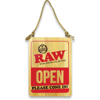 RAW WOODEN OPEN AND CLOSE SIGN (MSRP $39.99 EACH)